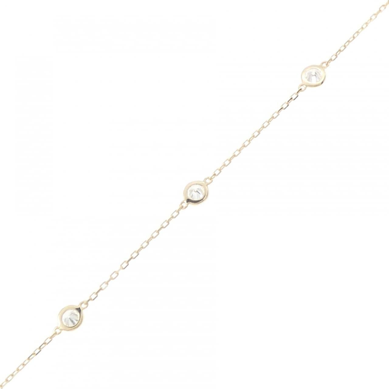 【リメイク】K10YG ダイヤモンド ブレスレット 0.25CT