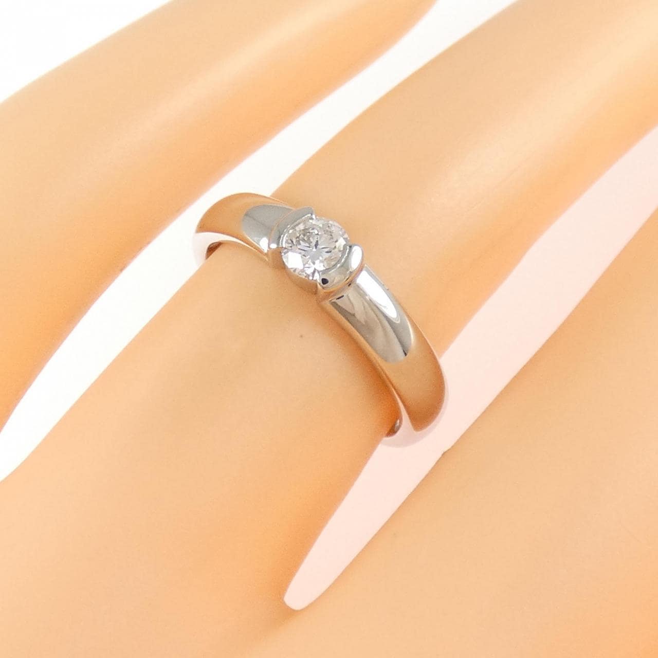ティファニー ドッツ リング 0.19CT D VVS2 3EXT