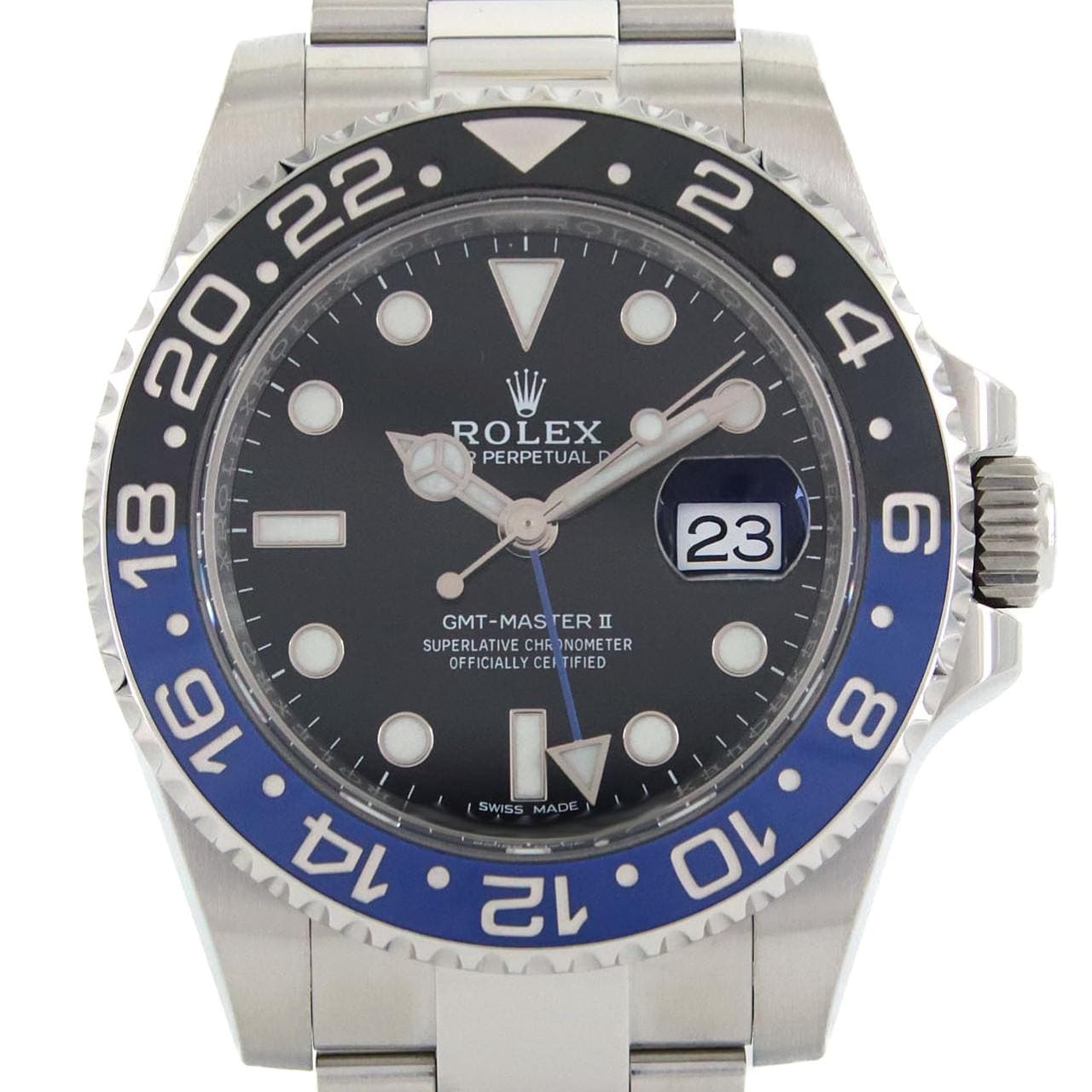 ロレックス GMTマスターⅡ 116710BLNR SS 自動巻 ランダム番