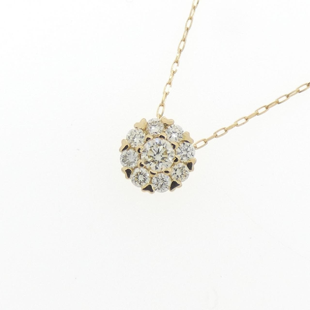 K18YG ダイヤモンド ネックレス 0.20CT