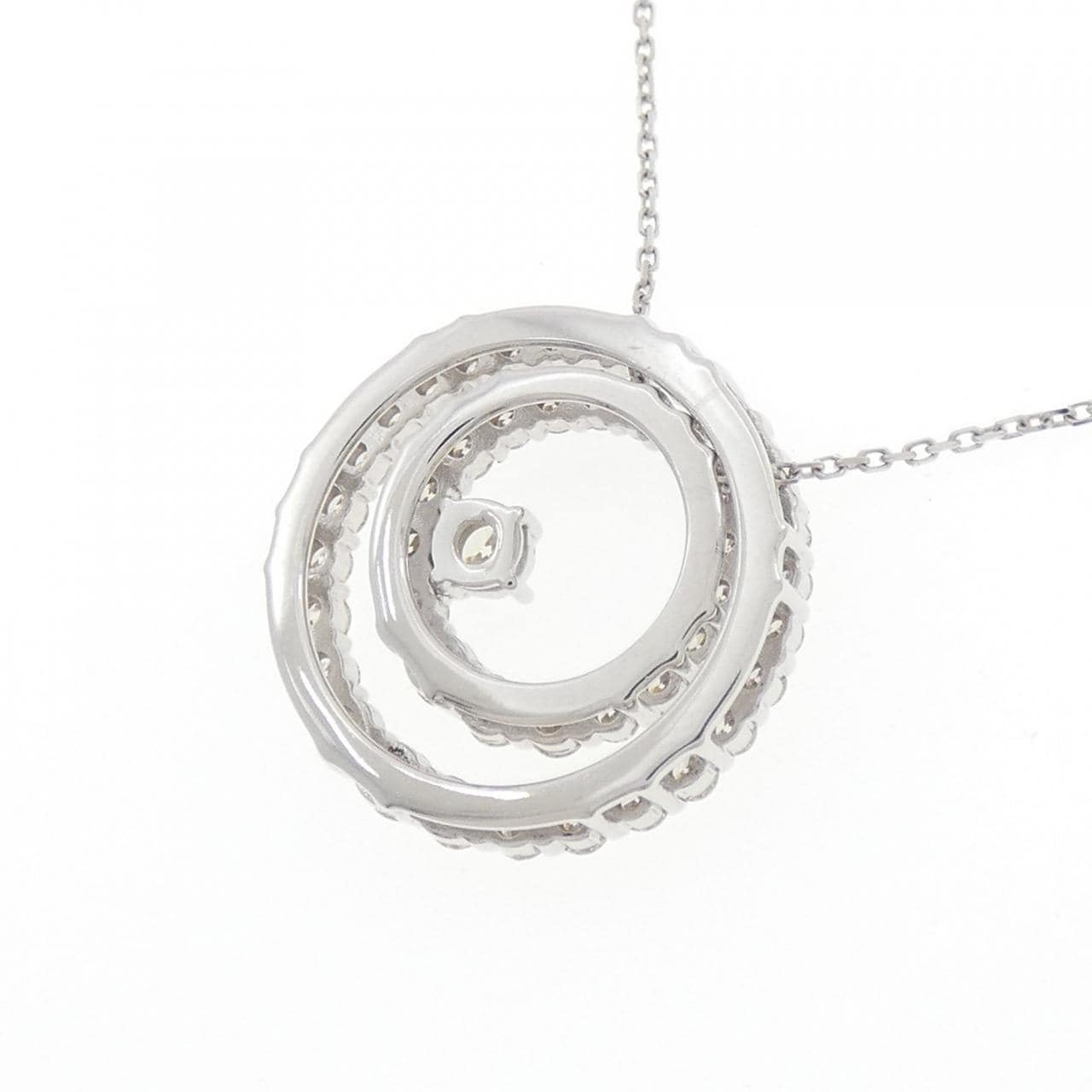 K18WG 双向钻石项链 0.088克拉