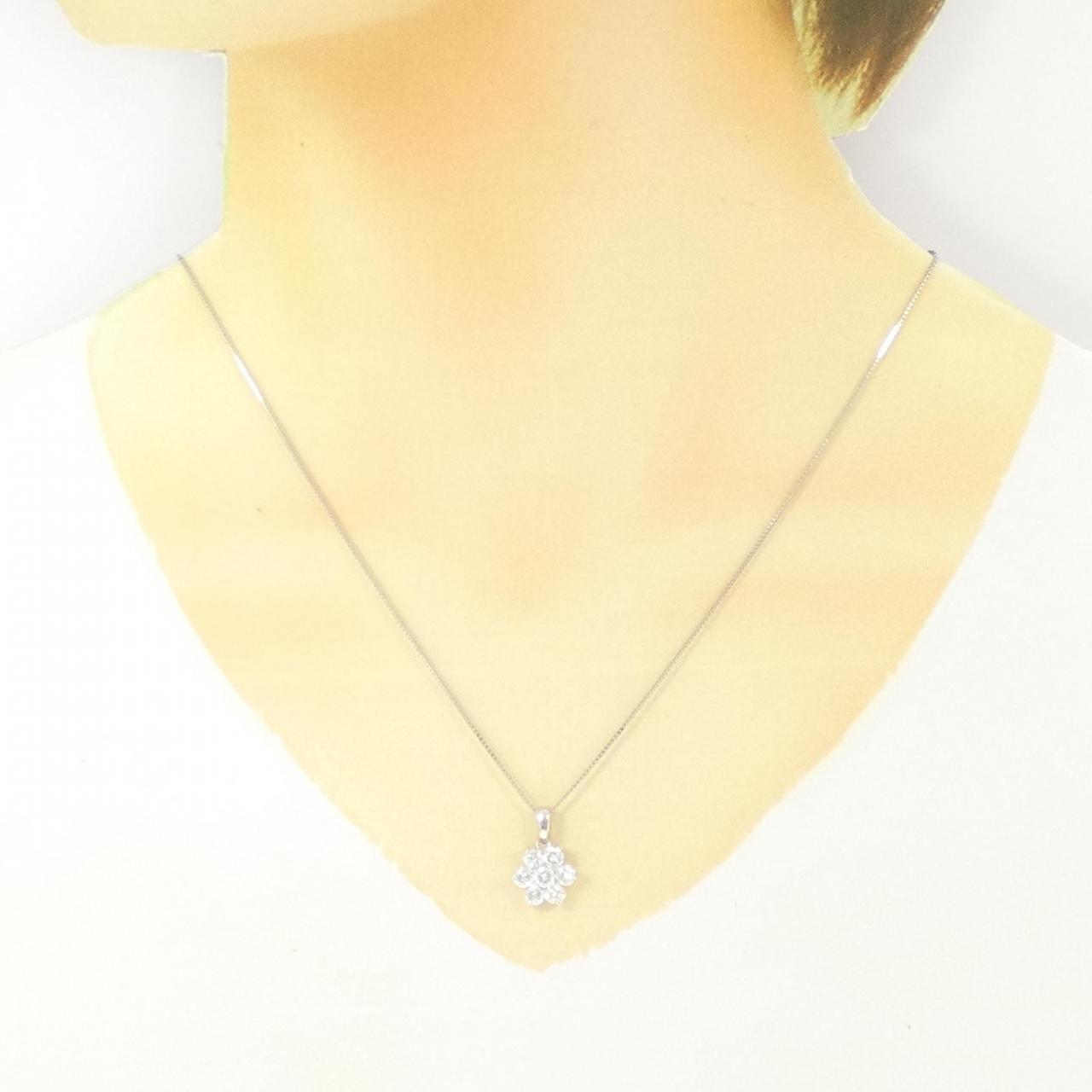 PT フラワー ダイヤモンド ネックレス 1.00CT