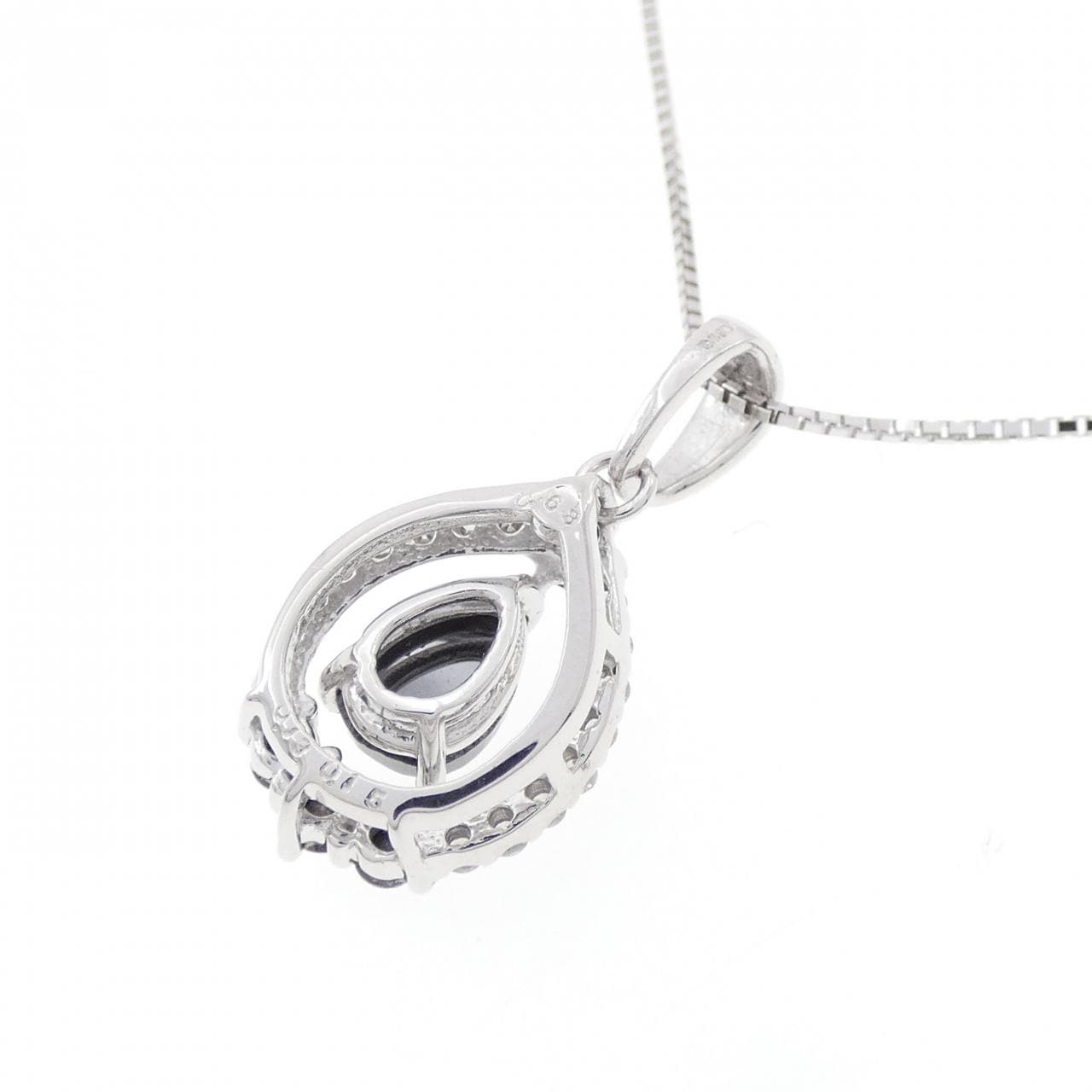 K18WG ダイヤモンド ネックレス 0.96CT