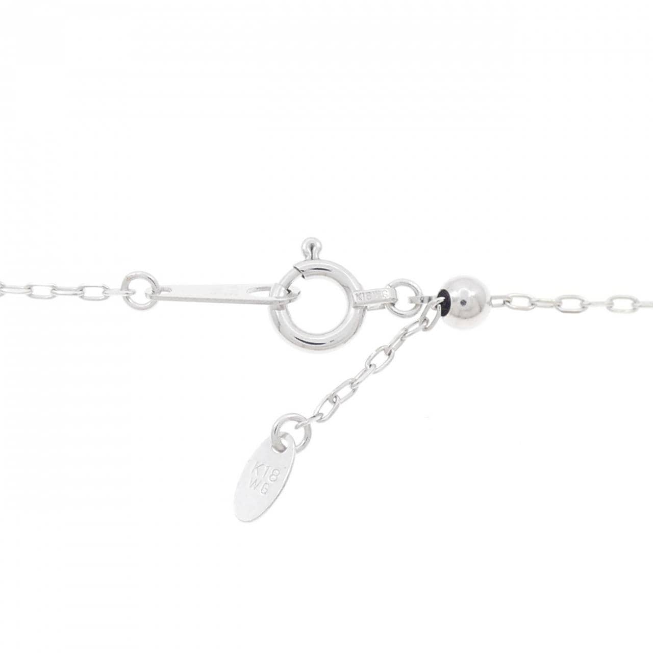 K18WG ダイヤモンド ネックレス 0.29CT