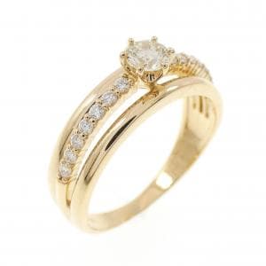 K18YG ダイヤモンド リング 0.230CT
