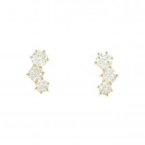 【リメイク】K18YG ダイヤモンド ピアス 0.70CT