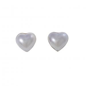 K18YG ハート マベパール ピアス