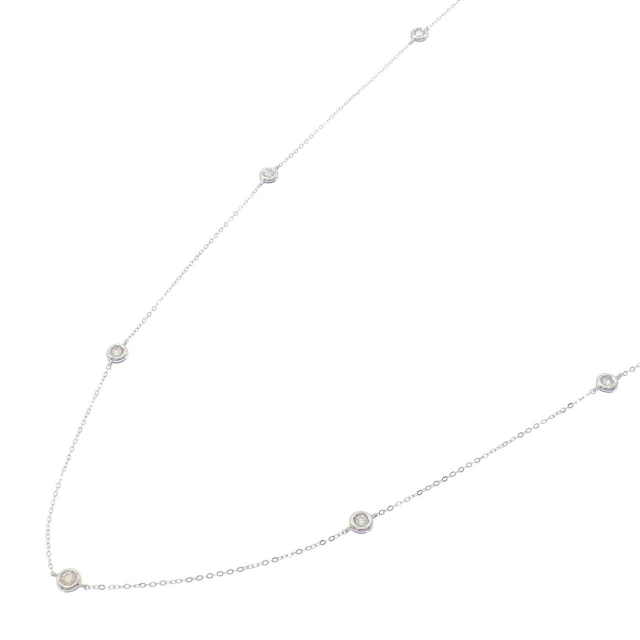 PT950 ダイヤモンド ネックレス 0.22CT