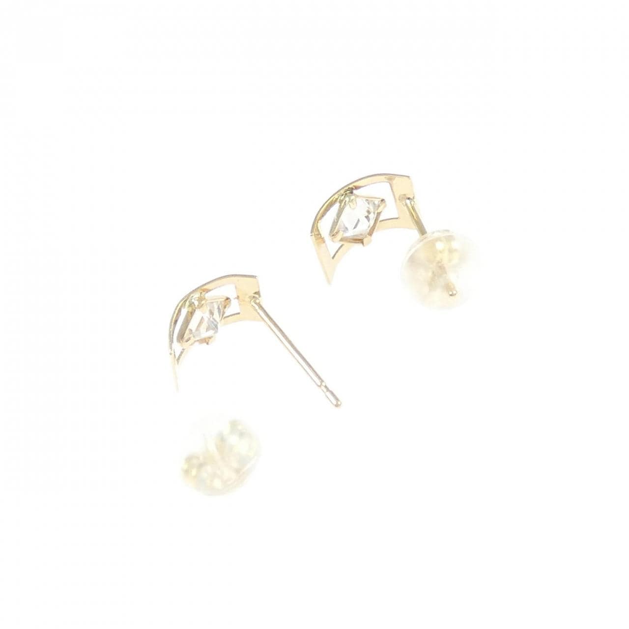 K18YG キュービック ピアス