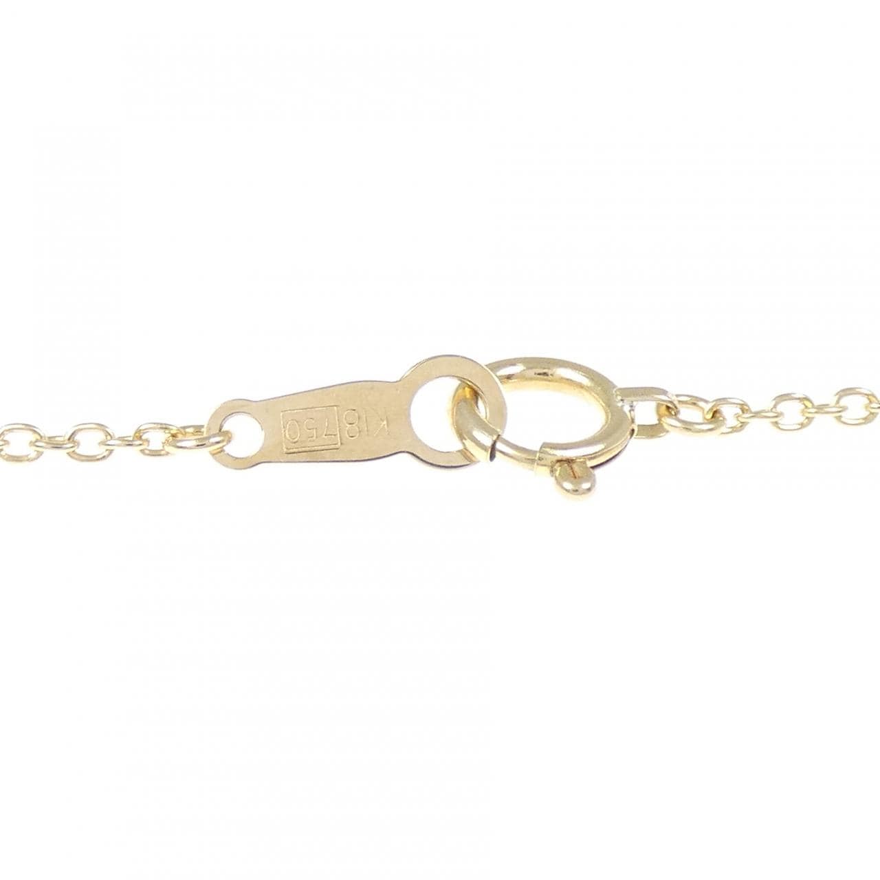 K18YG クロス ダイヤモンド ネックレス 0.22CT