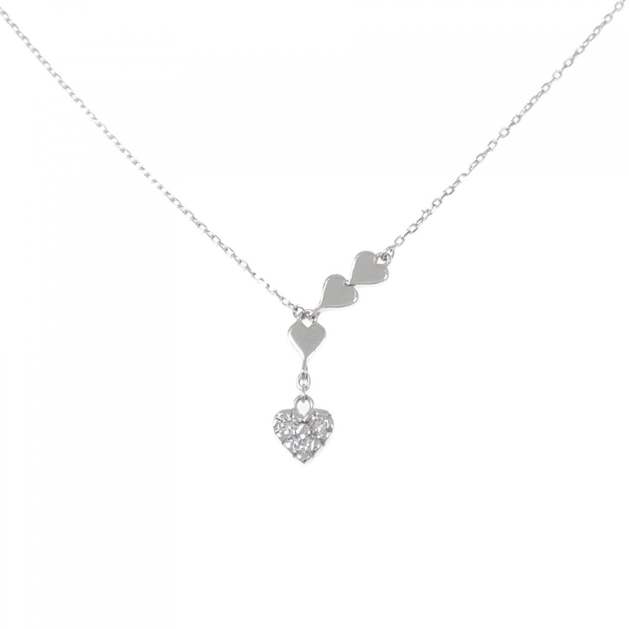スタージュエリー ハート ダイヤモンド ネックレス 0.04CT