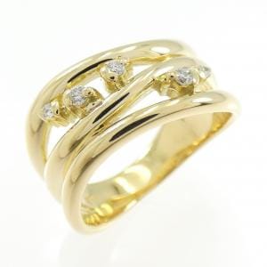 K18YG ダイヤモンド リング 0.09CT