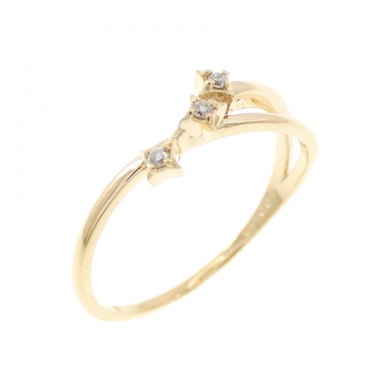 K18YG ダイヤモンド リング 0.02CT