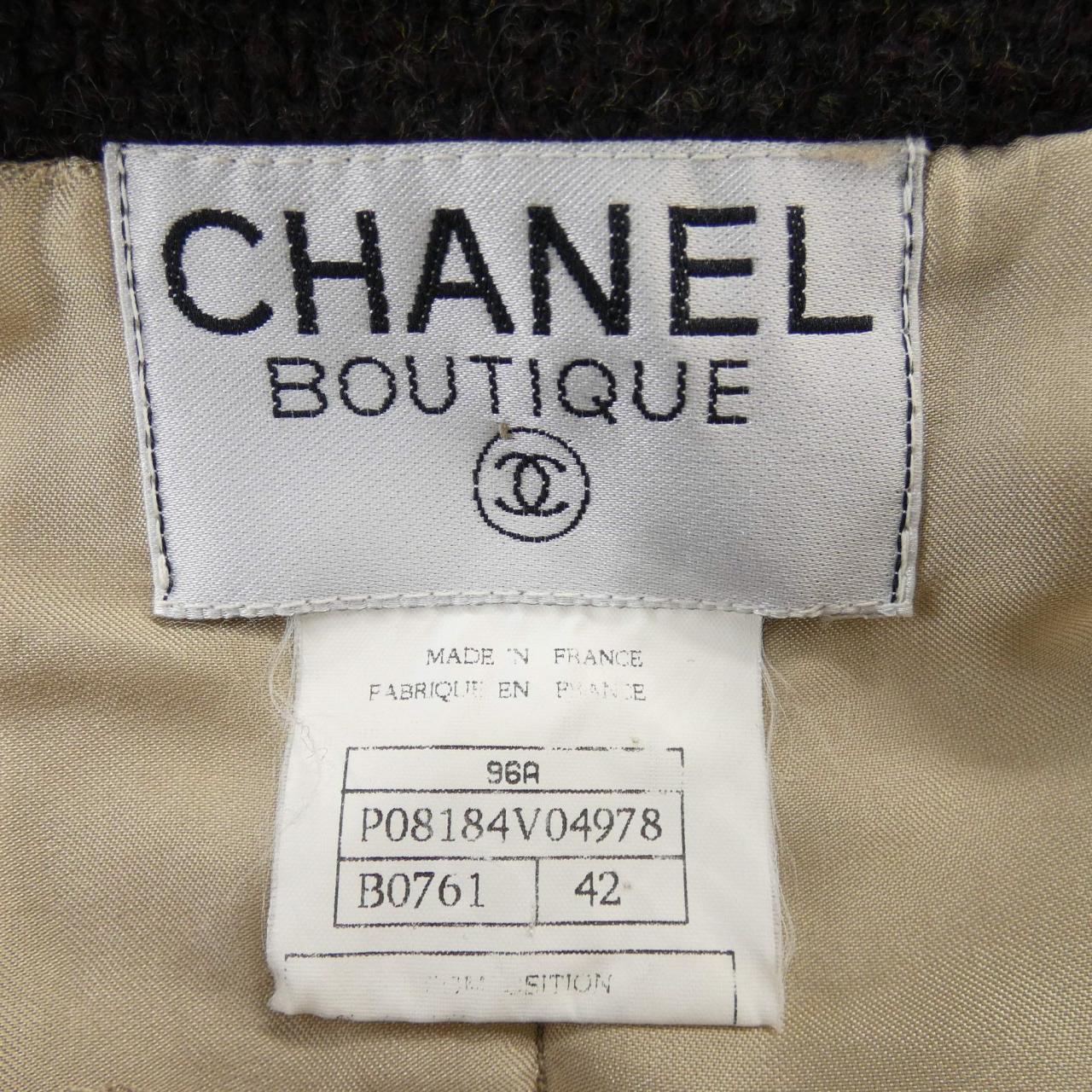 【ヴィンテージ】シャネル CHANEL P08184V04978 96A ノーカラージャケット