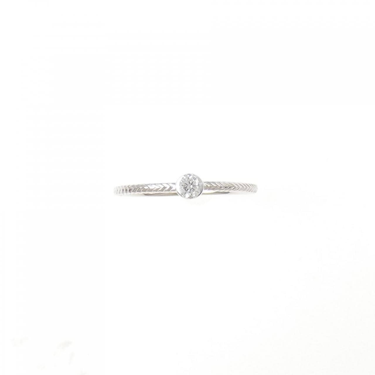 K10WG ダイヤモンド リング 0.08CT
