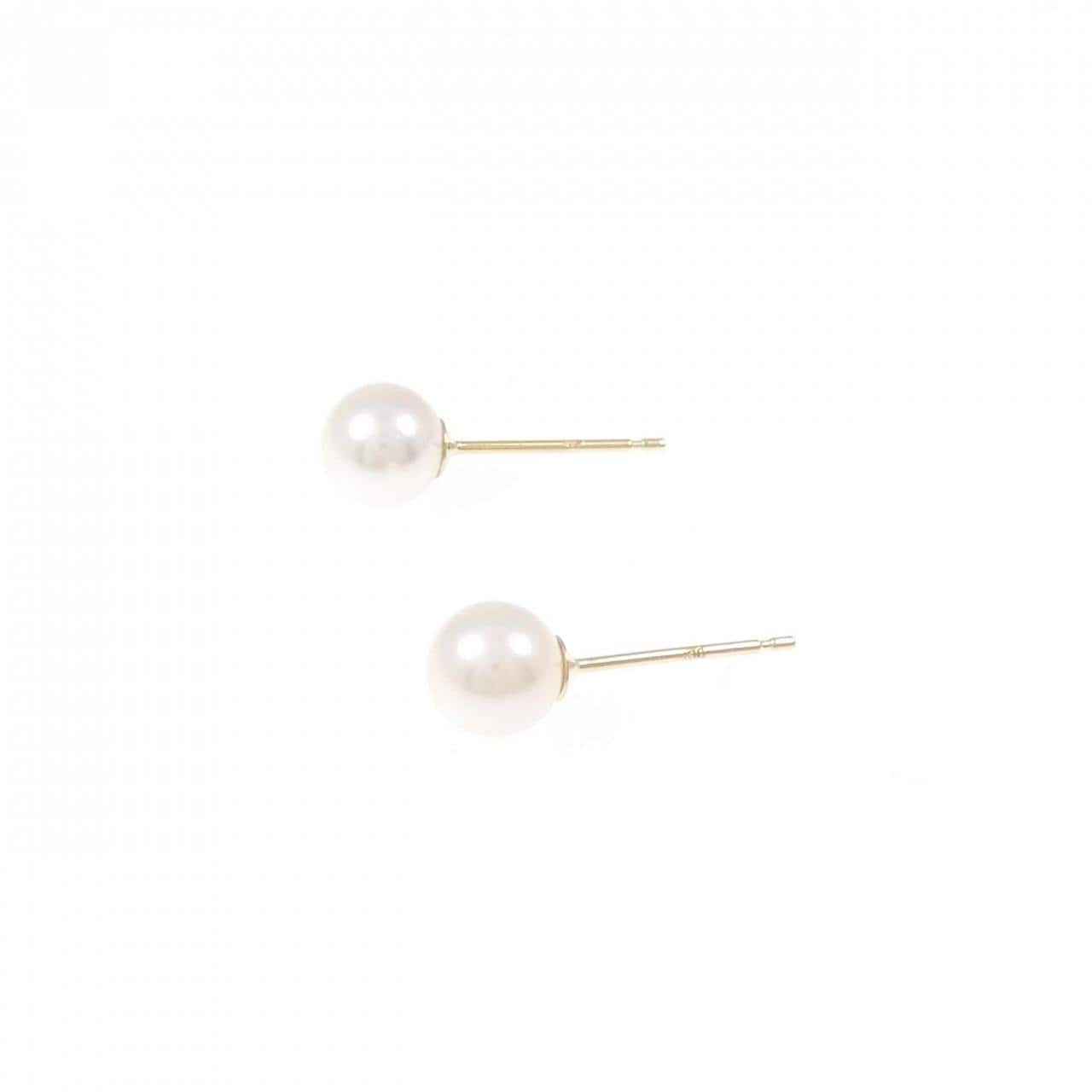 K18YG Akoya pearl earrings 6.0mm