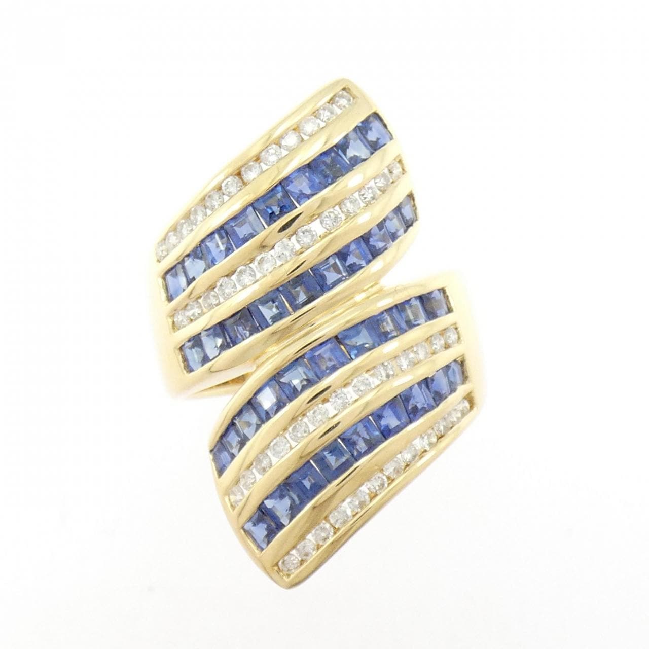 K18YG サファイヤ リング 2.14CT