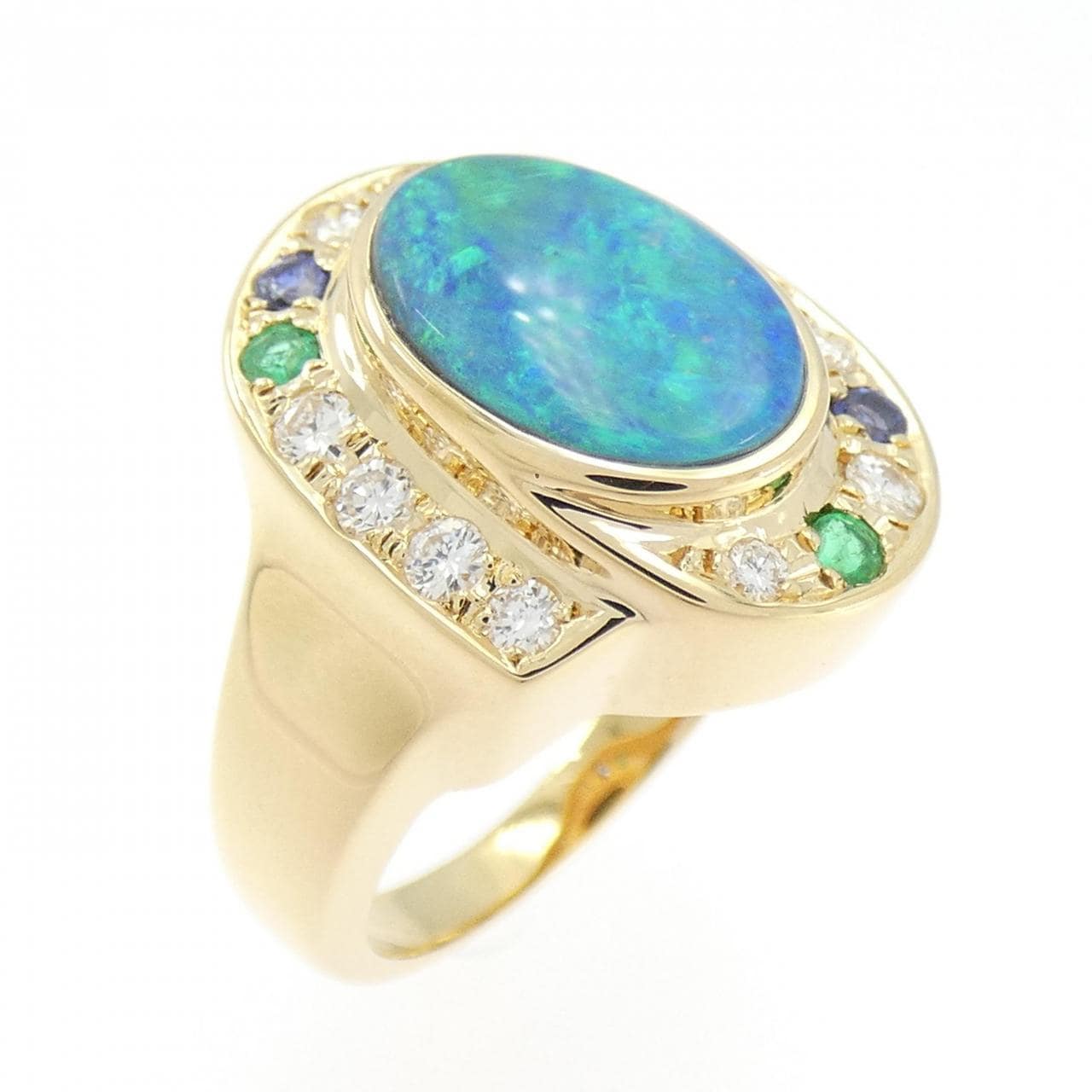 タサキ ボルダーオパール リング