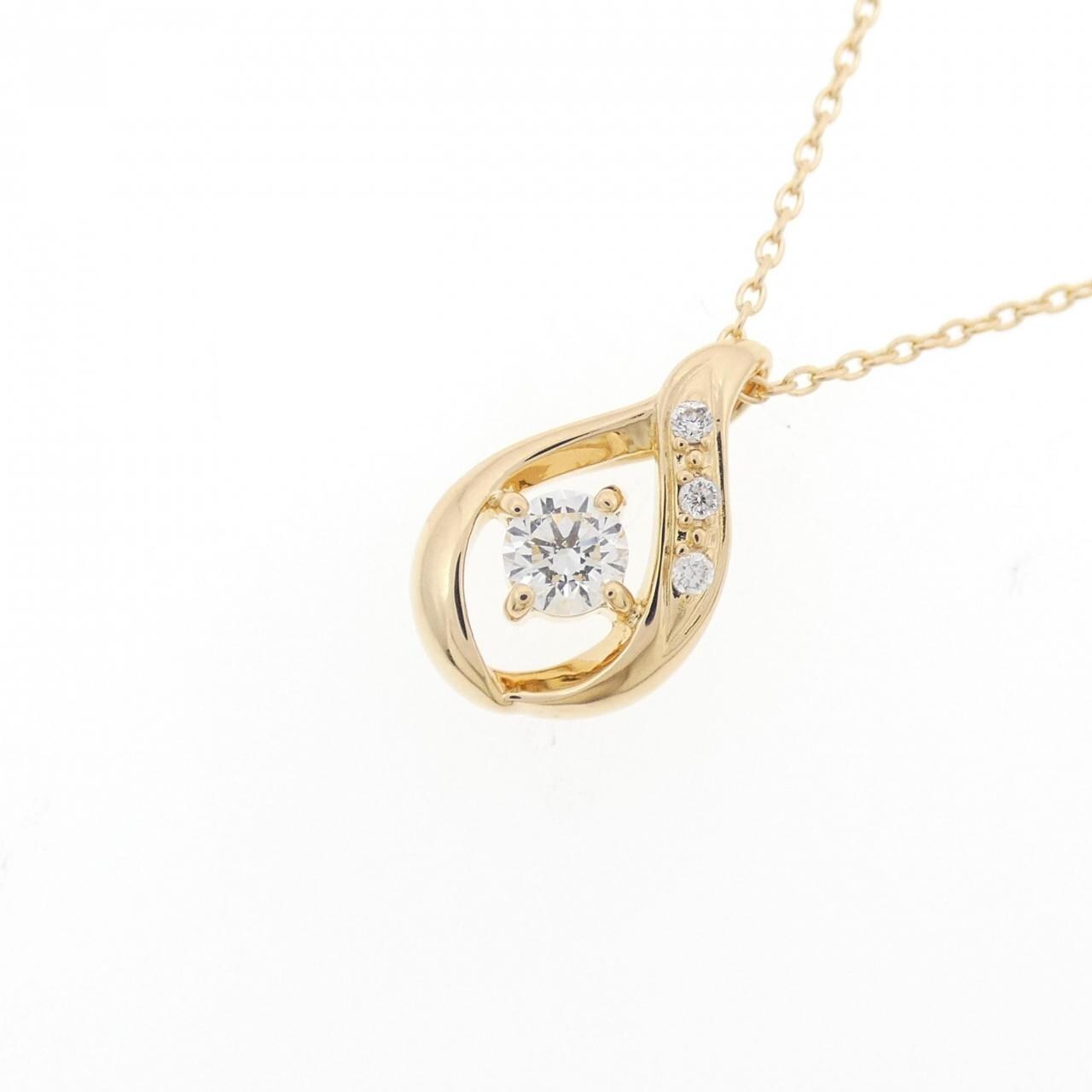 K18YG ダイヤモンド ネックレス 0.183CT