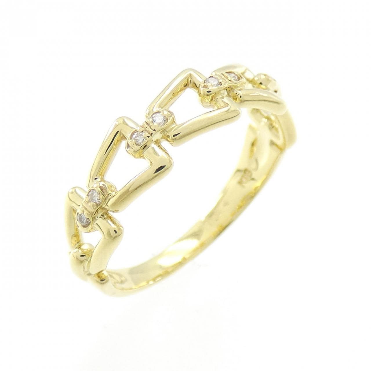 K18YG ダイヤモンド リング 0.04CT