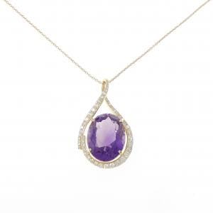 K18YG アメジスト ネックレス 26.65CT