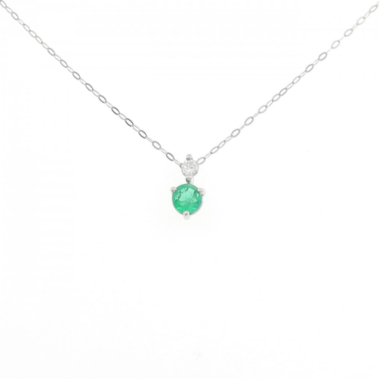 ジーエスティービー エメラルド ネックレス 0.20CT