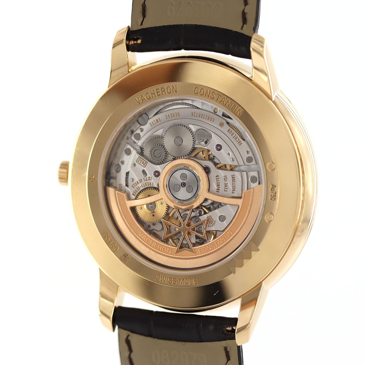 江诗丹顿 Patrimony Date 85180/000J-9231 黄金自动上弦