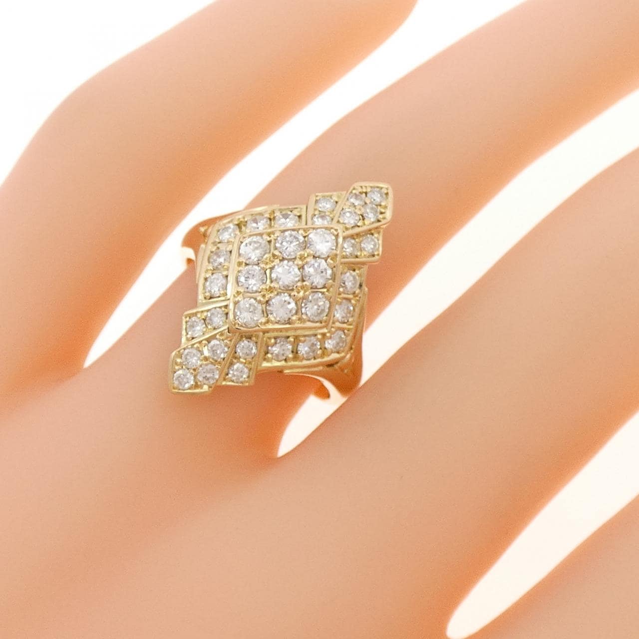 K18YG ダイヤモンド リング 0.81CT
