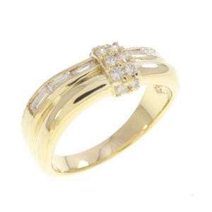 K18YG ダイヤモンド リング 0.44CT