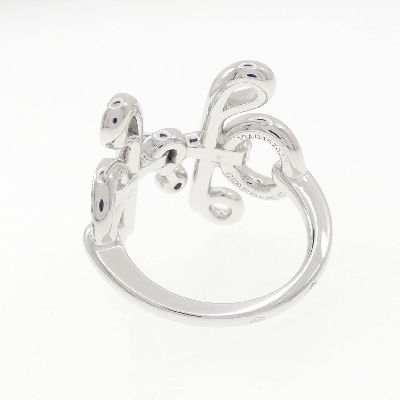 エルメス ダイヤモンド リング 0.72CT