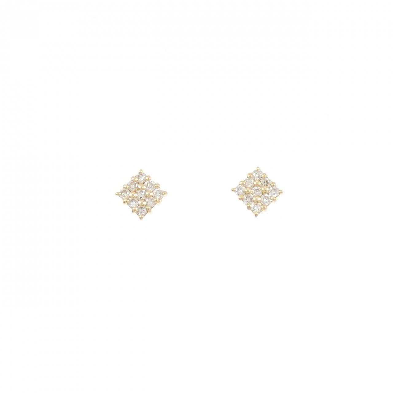 K18YG ダイヤモンド ピアス 0.18CT