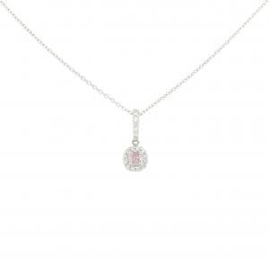 PT900/PT850 ダイヤモンド ネックレス 0.130CT FIPP SI1 ファンシーカット