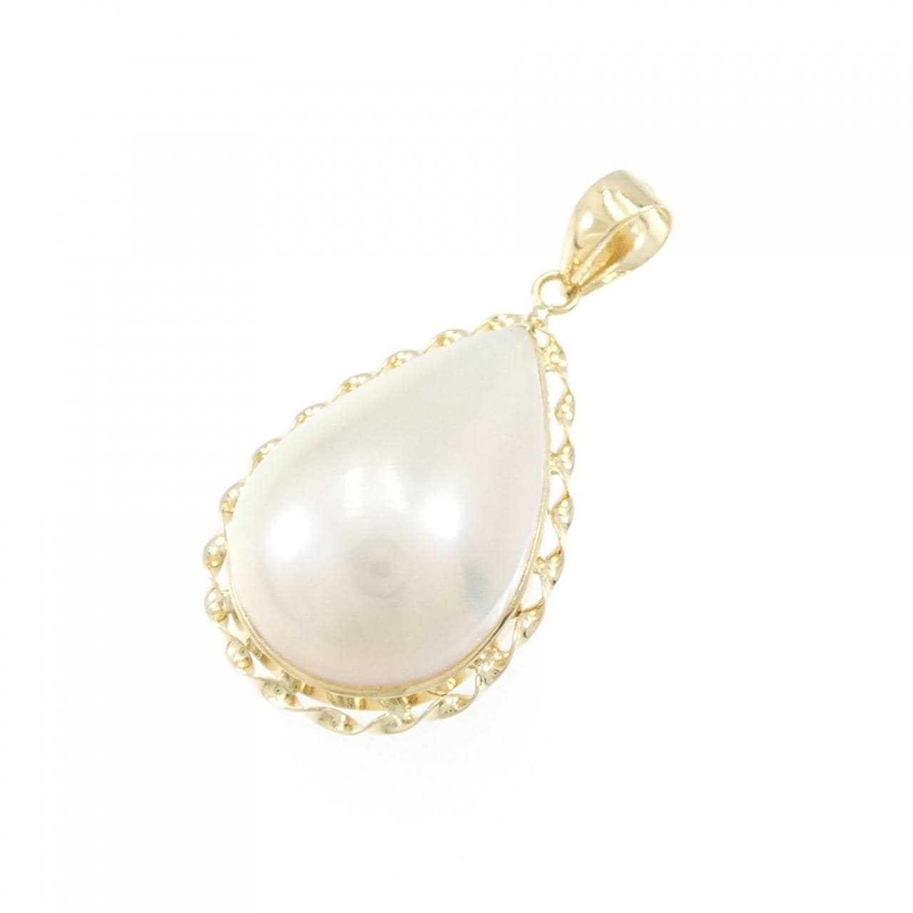 K18YG Mabe Pearl Pendant