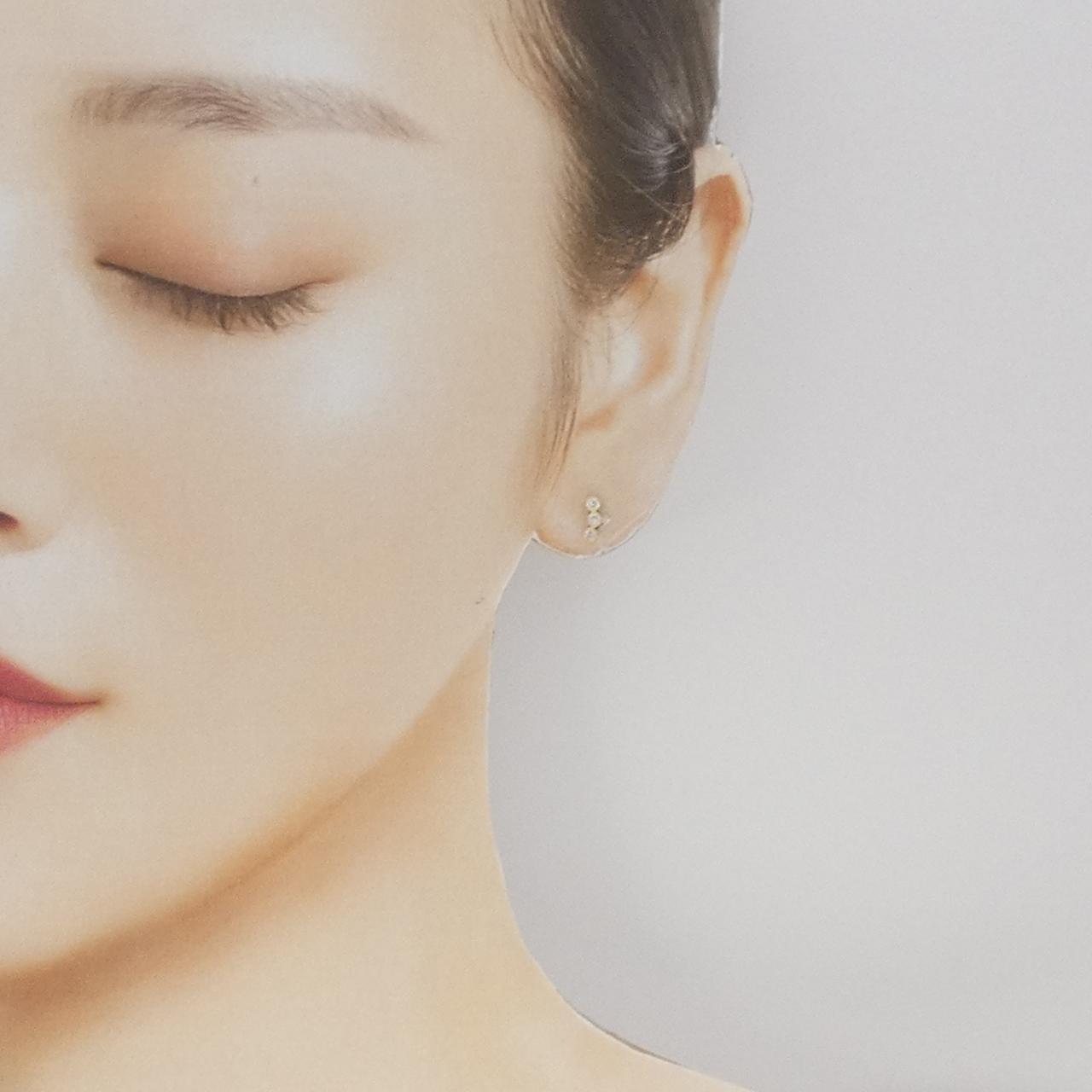 【リメイク】K18YG ダイヤモンド ピアス 0.20CT