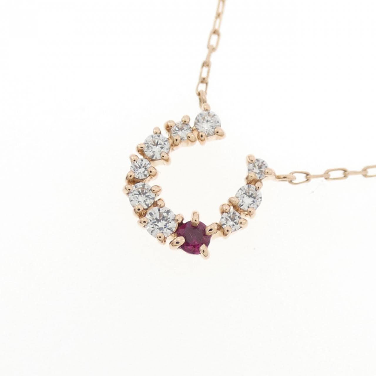 4゜C ルビー ネックレス