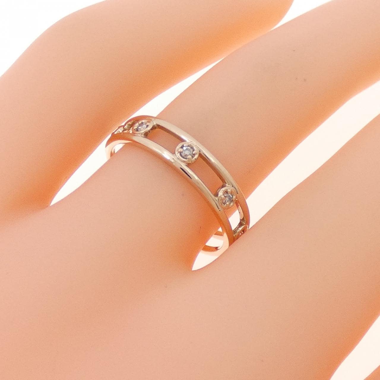 K10PG ダイヤモンド リング 0.05CT