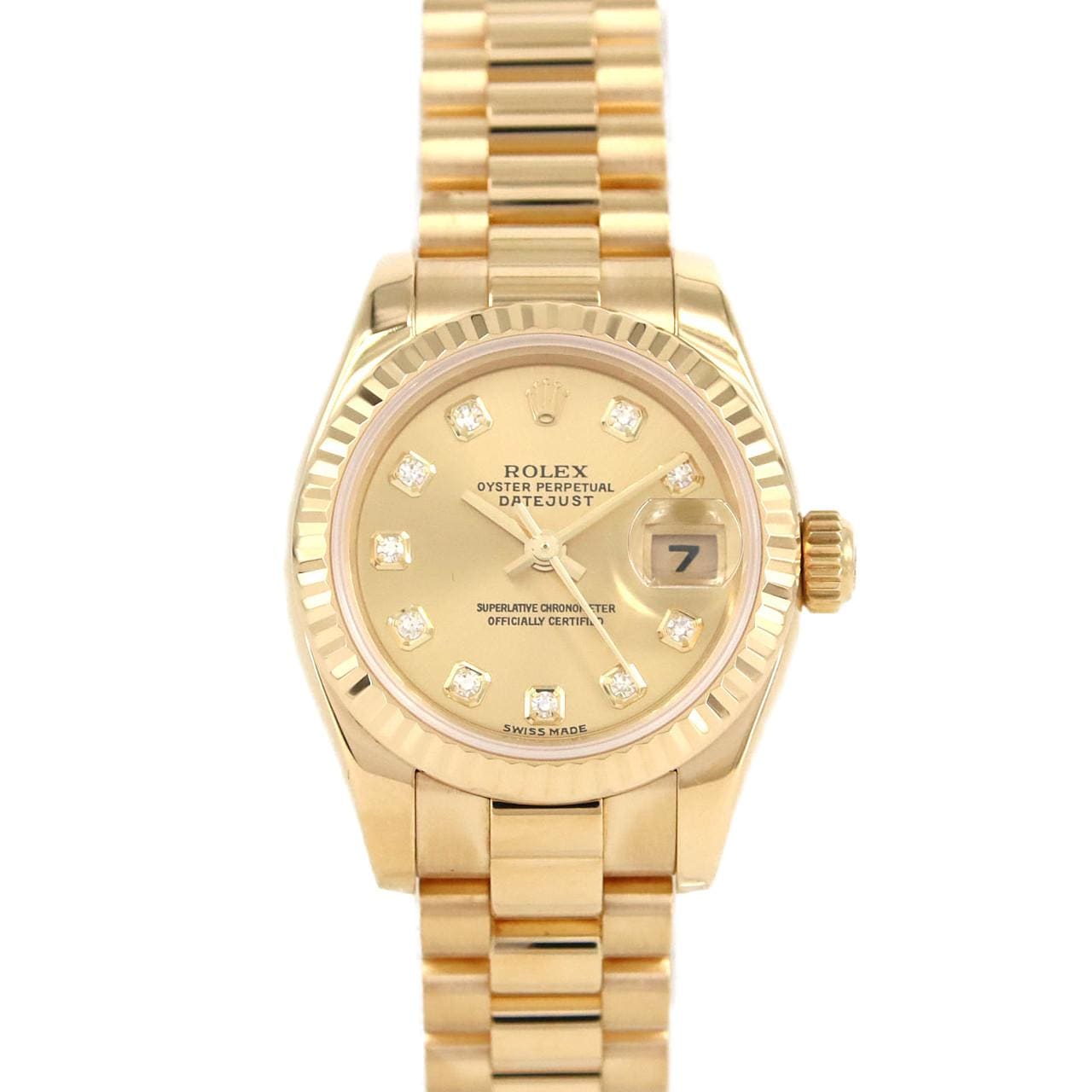 ロレックス デイトジャスト 179178G YG 自動巻 K番