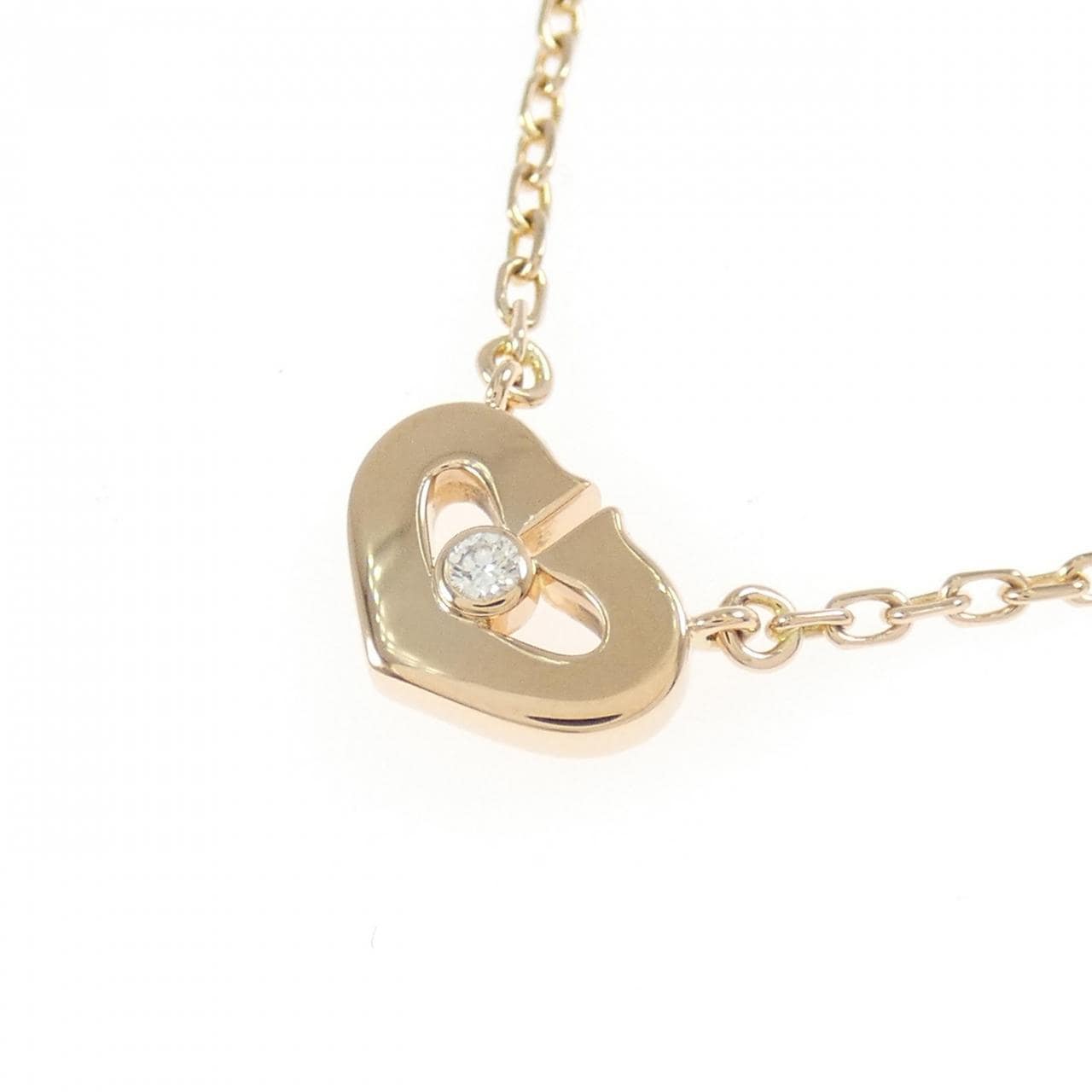 カルティエ Cハート スモール ネックレス