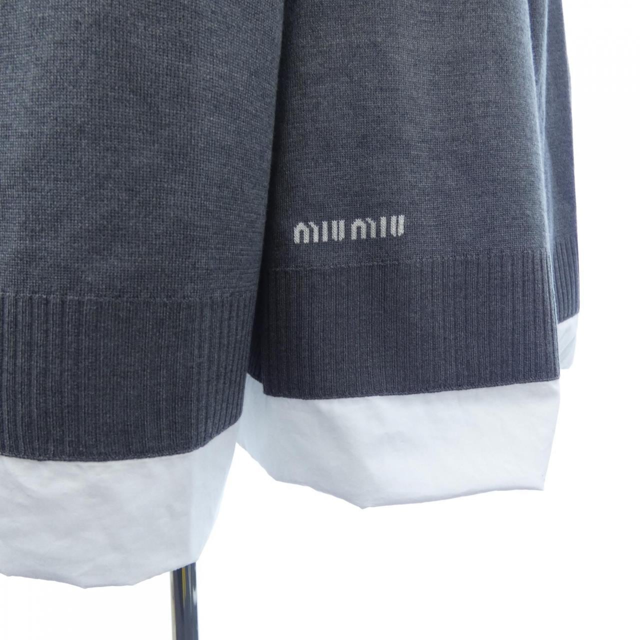 ミュウミュウ MIU MIU KNIT AND POPLIN MG2318 SOOO 15Q9 スカート