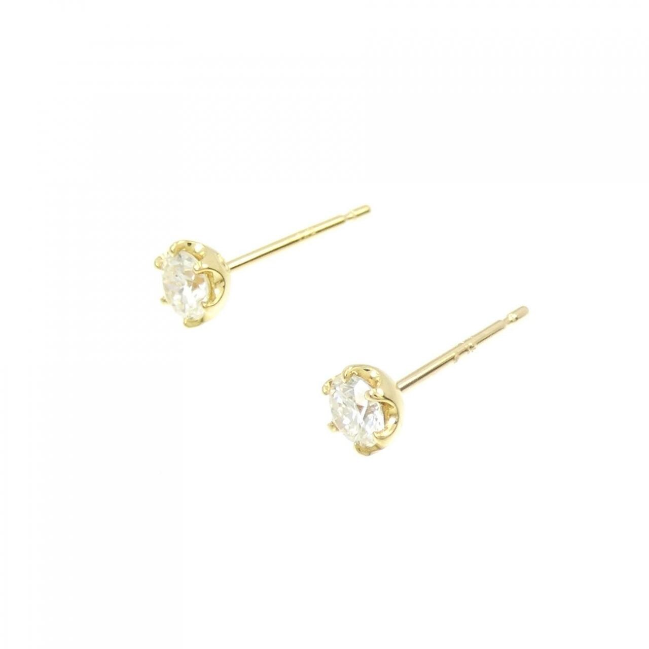 コメ兵｜K18YG ソリティア ダイヤモンド ピアス 0.30CT｜ジュエリー