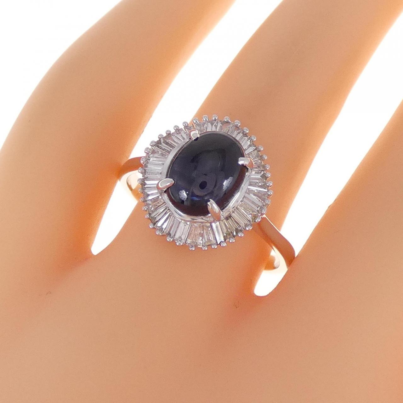 K18WG サファイヤ リング 2.54CT