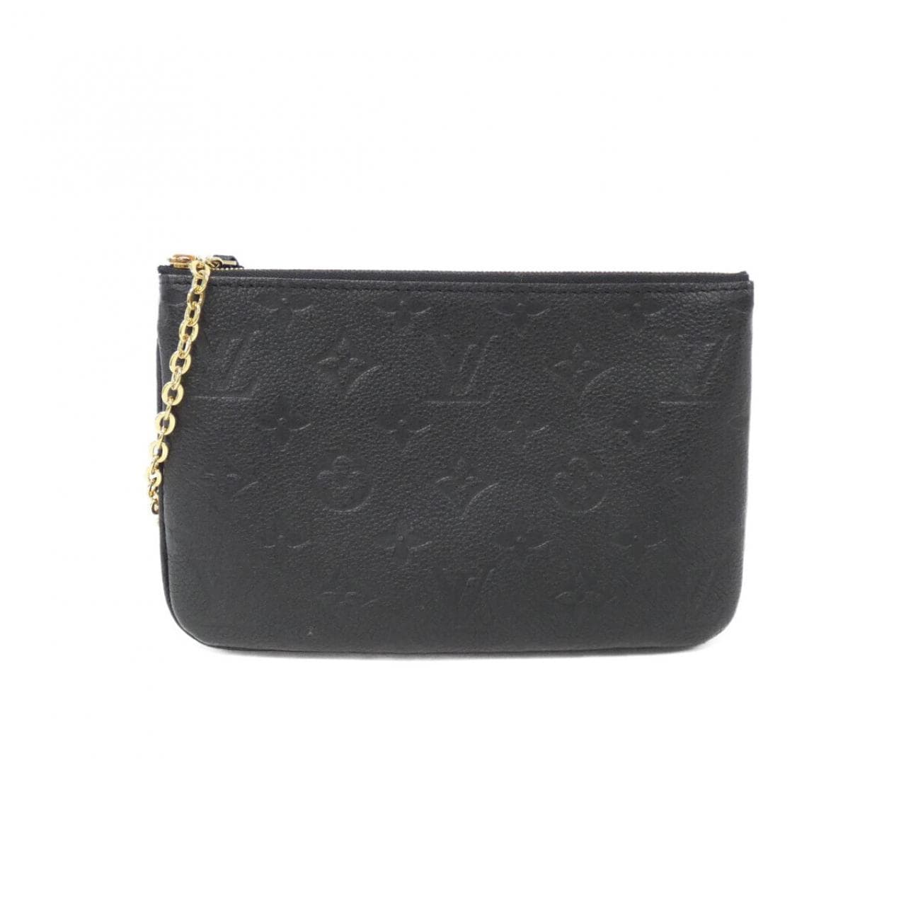 LOUIS VUITTON Monogram Empreinte Pochette 雙拉鍊 M68568 單肩包