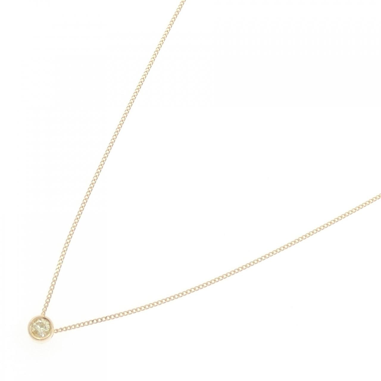 K18YG ダイヤモンド ネックレス 0.11CT