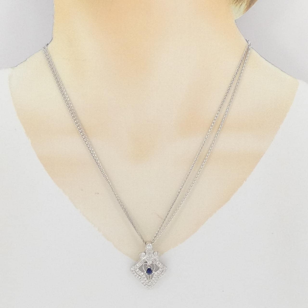 ウォルサム サファイヤ ネックレス 0.30CT