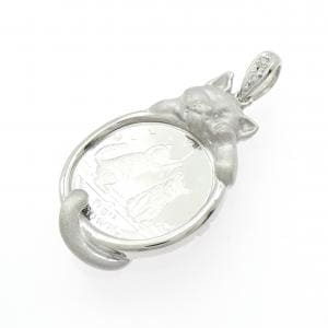 PT1000(枠) ダイヤモンド コイン ペンダント 0.015CT