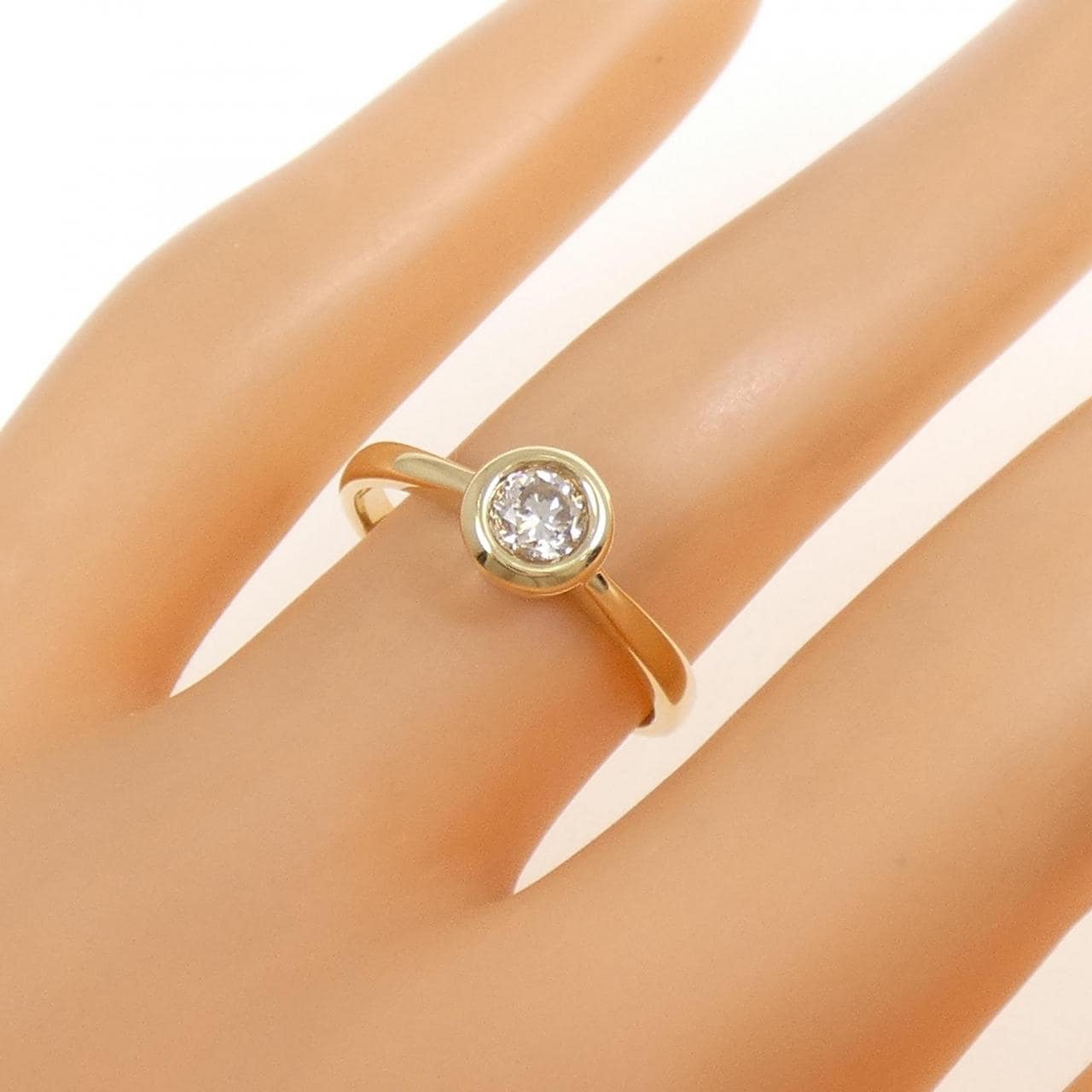K18YG ダイヤモンド リング 0.27CT