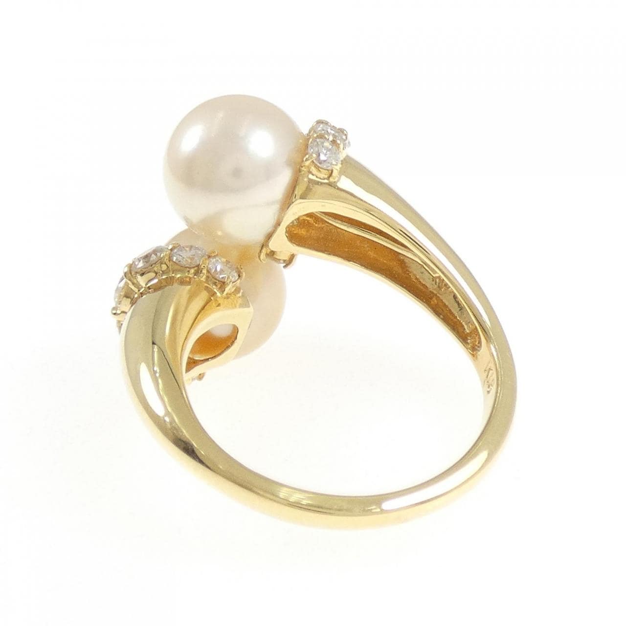 K18YG パール リング