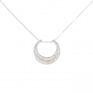K18WG ダイヤモンド ネックレス 0.72CT