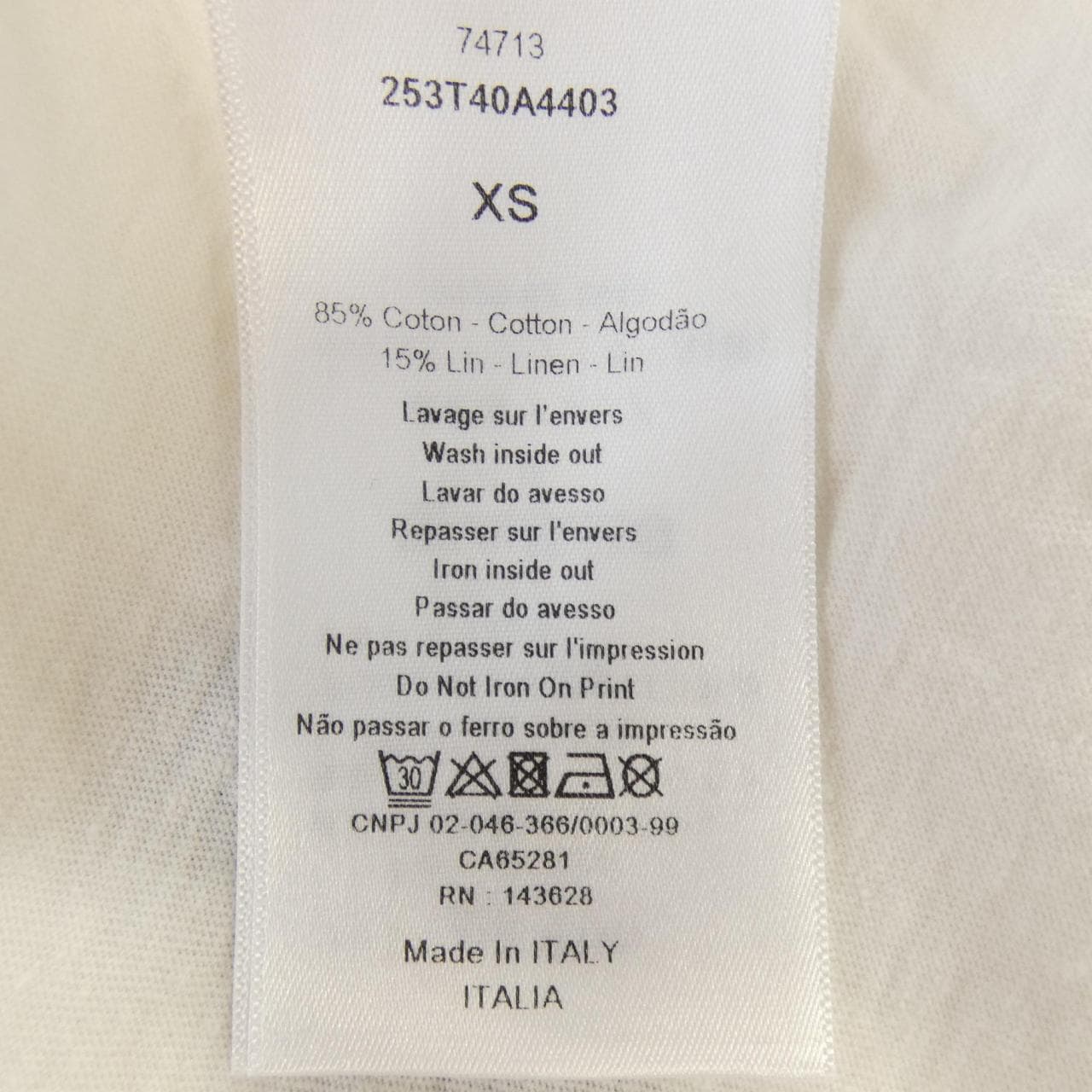 Christian DIOR CHRISTIAN DIOR LUCKY DIOR 253T40A4403 T-Shirt