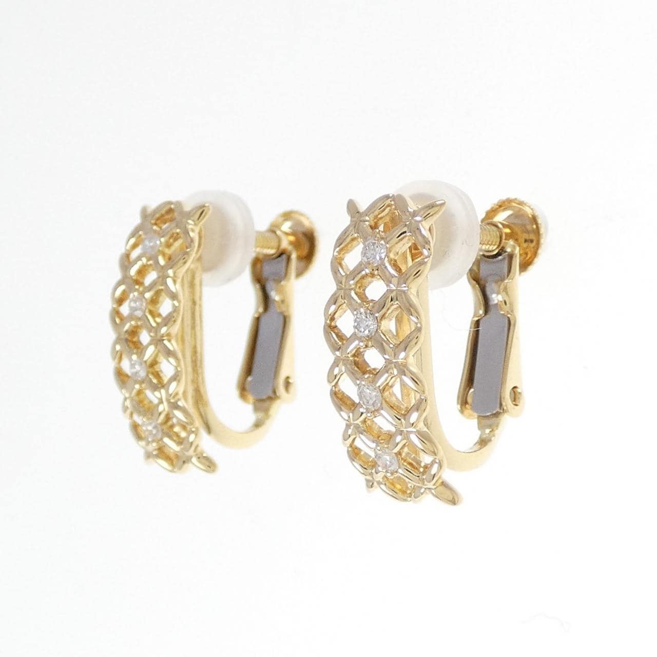 ギンザ タナカ ダイヤモンド イヤリング 0.08CT
